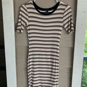 Forever 21 Striped Bodycon Dress